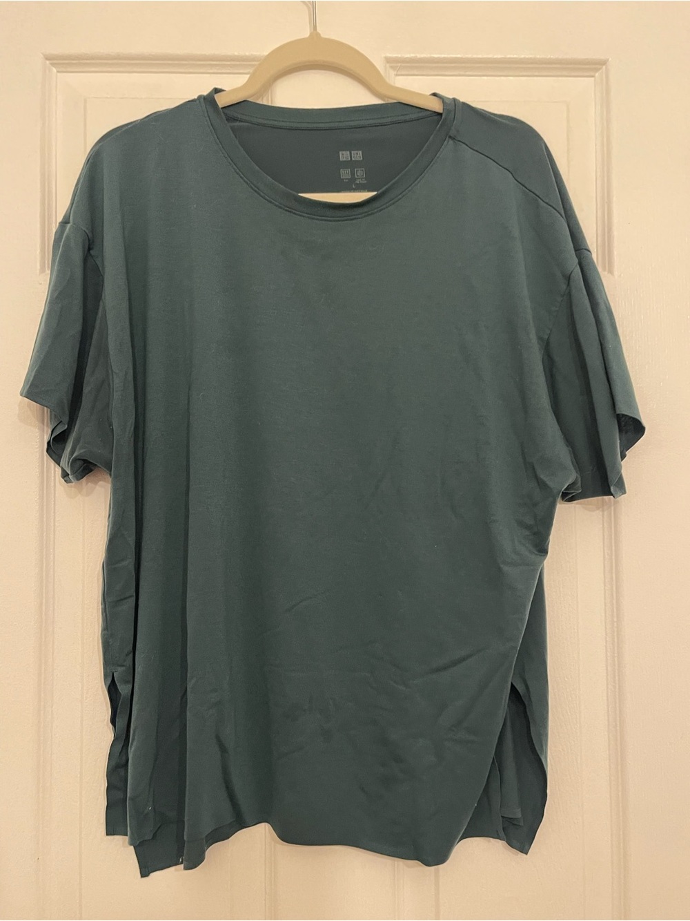 Uniqlo Short-Sleeve Crewneck Tee - Teal Green